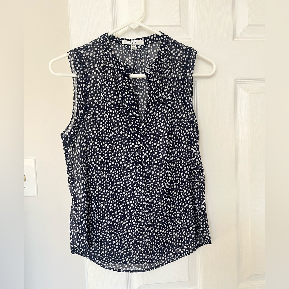 Polka dot work top